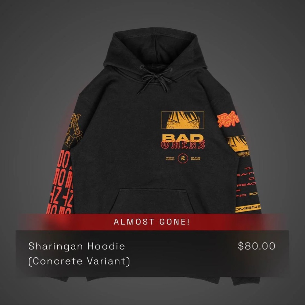 BAD OMENS - Sharingan Hoodie